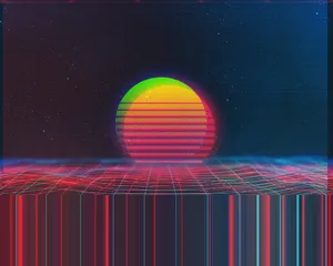 The Warmth Of Retro Sunset Wallpaper