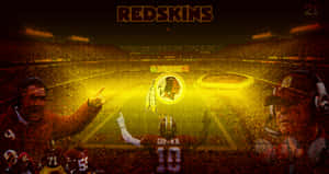 The Washington Redskins Are Playing In A Stadium Wallpaper