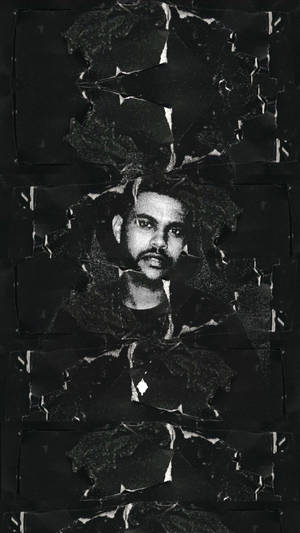 The Weeknd Ripped Paper Wallpaper