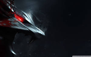 The Witcher Metal Medallion Side View Wallpaper