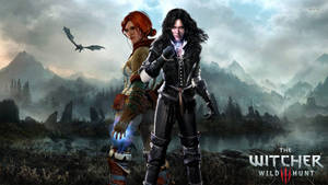 The Witcher Triss And Yennefer Poster Wallpaper