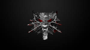 The Witcher Wolf Medallion Wallpaper