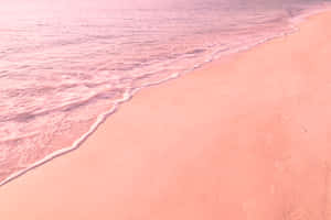 “the Wonders Of Nature: A Pink Beach Aesthetic” Wallpaper