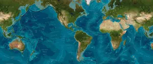 The World Map Is Shown In Blue And Blue Wallpaper