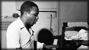 Thelonious Monk Compising A Song Wallpaper