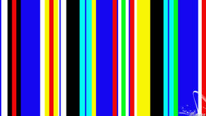 Thick And Thin Vertical Rainbow Stripes Wallpaper