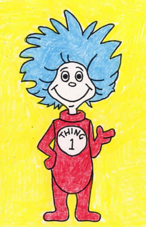 Thing1 Character Drawing Wallpaper