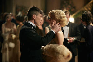 Thomas Shelby Holding Grace Wallpaper