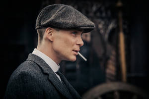 Thomas Shelby Side Profile Wallpaper