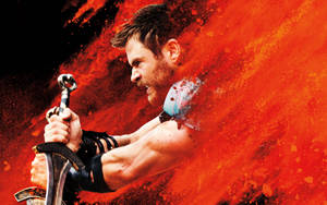 Thor Battles The Grandmaster In Thor: Ragnarok Wallpaper