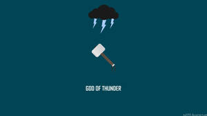 Thor Hammer Cartoon Art Wallpaper