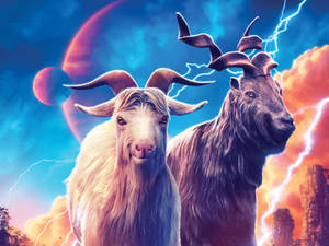 Thor Love And Thunder Asgardian Goats Wallpaper
