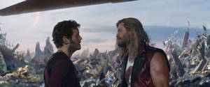 Thor Love And Thunder Funny Moment Wallpaper