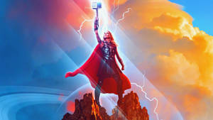 Thor Love And Thunder Jane Foster Art Wallpaper