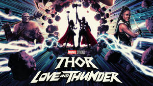Thor Love And Thunder Movie Art Wallpaper