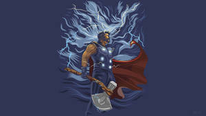 Thor Superhero Marvel Digital Art Wallpaper