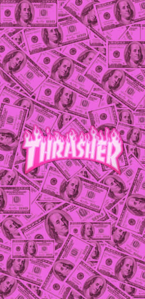 Thrasher - Pink Money Cover Art Wallpaper