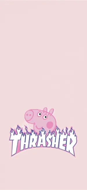 Download free Thrasher Pink Peppa Pig Iphone Wallpaper MrWallpaper