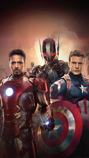 Three Avengers Android Wallpaper