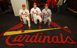 Three Baseball Players St Louis Cardinals Wallpaper