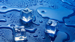 Three Defrosted Ice Cubes Wallpaper