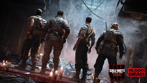 Thrilling Action In Cod Black Ops 4 Zombies Mode Wallpaper