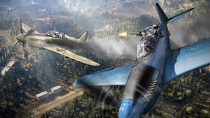 Thrilling Aerial Combat In Far Cry 5 Wallpaper