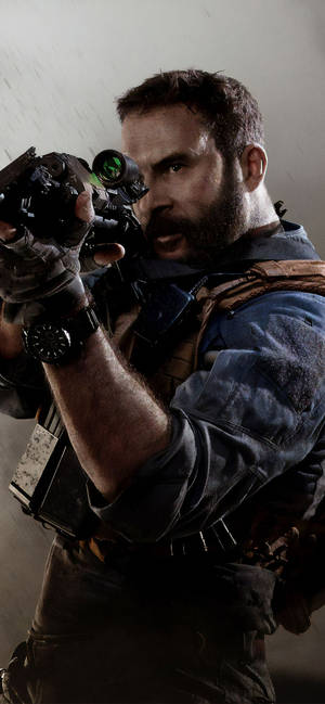 Thrilling Call Of Duty Modern Warfare Action Captured On Iphone Wallpaper