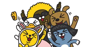 Thumbs Up Kakao Friends Wallpaper