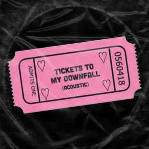 Tickets To My Downfall Pink Ticket Wallpaper