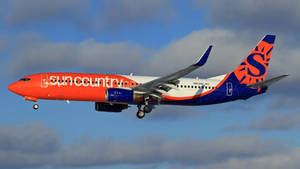 Tide Pod Boeing Of Sun Country Flight Wallpaper