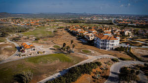 Tierra Del Sol Golf Course Aerial View Wallpaper
