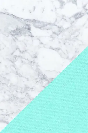 Tiffany Blue And White Marble Wallpaper