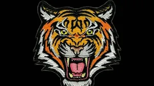 Tiger Face Patch Design Wallpaper
