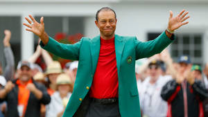 Tiger Woods Masters Green Coat Wallpaper