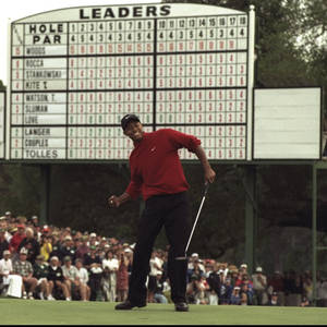 Tiger Woods Masters Leaderboard Wallpaper