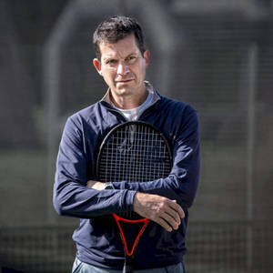 Tim Henman Hugging Racket Wallpaper