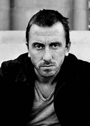 Tim Roth Intense Actor Gaze Portrait Wallpaper