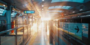 Time-lapse Of A Train Wallpaper