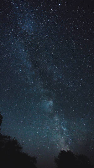 Time-lapse Photograph Galaxy Iphone Wallpaper