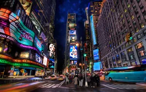 Times Square City Lights Wallpaper