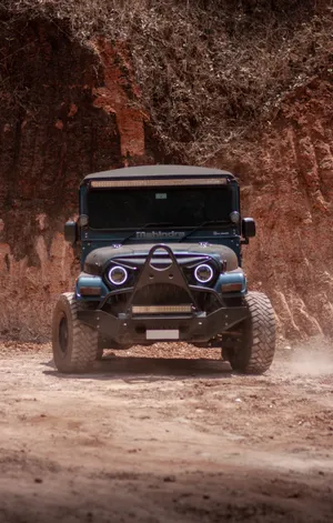 Tinted Mahindra Thar 4k Wallpaper