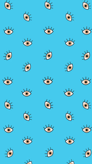 Tiny Evil Eye Pattern Wallpaper