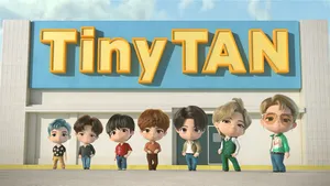 Tiny Tan Bts Building Wallpaper