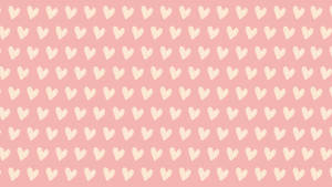 Tiny White Hearts Valentines Day Desktop Wallpaper