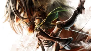 Titan Eren Yeager And Levi Ackerman Wallpaper