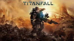 Titanfall 2 Titan In City Wallpaper