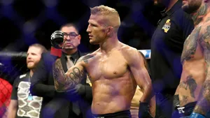 Tj Dillashaw In Ufc Octagon Wallpaper