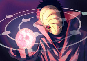Tobi Naruto Floating Moon And Symbol Wallpaper
