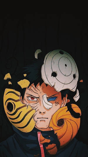 Tobi Naruto Obito Destroyed Masks Wallpaper